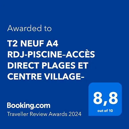 T2 Neuf A4 Rdj-piscine-acces Direct Plages Et Centre Village- * Saint-Cyr-sur-Mer